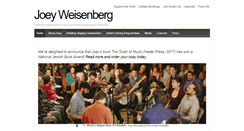 Desktop Screenshot of joeyweisenberg.com